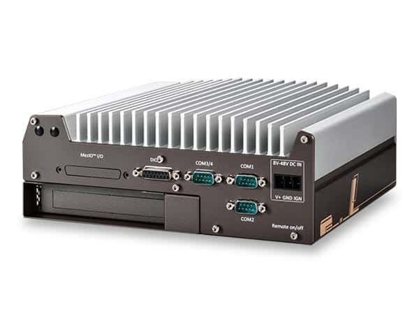 2.5GbE/GbE, USB 3.2, 8채널 DIO, 옵션 10GbE 및 PCIe 확장 카세트가 있는 Intel® Core™ Ultra 200 시리즈 팬리스 임베디드 컴퓨터